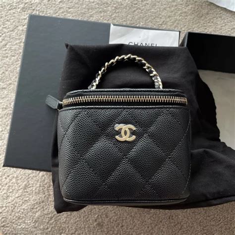 chanel vanity pouch|Chanel vanity case 2023.